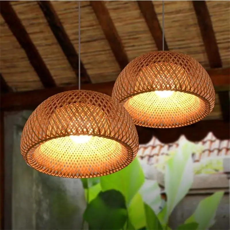 handmade rattan woven teto luz estilo chines criativo personalizado led sala de estar decoracao home pingente 01