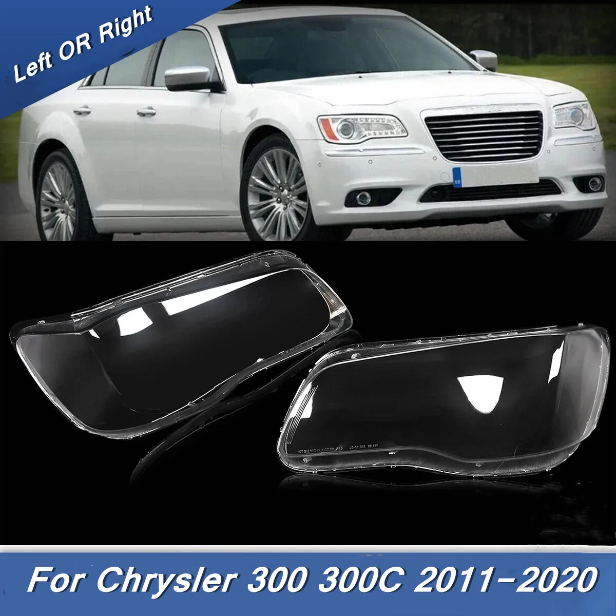 

Крышка объектива автомобильной фары для Chrysler 300C 2011 2012 2013 2014 2015-2020, абажур передней фары, прозрачная крышка