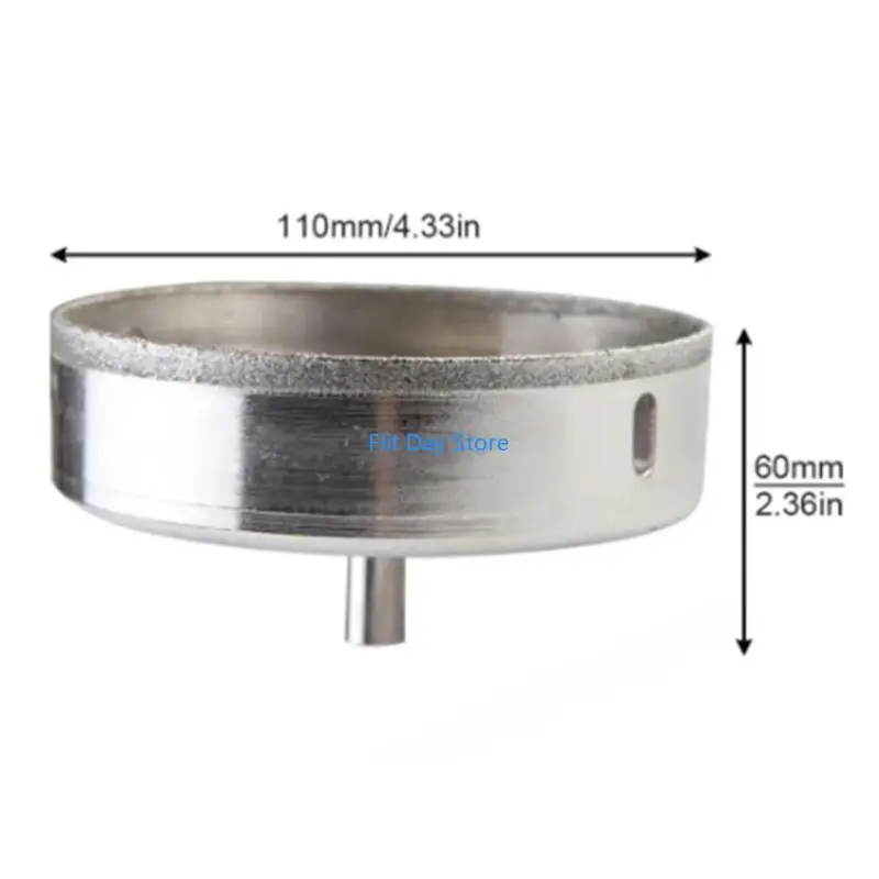 F92C 110mm Diamond Hole Cắt các bit kim cương có độ sâu cho thủy tinh bằng thủy tinh đá viên đá granit bằng đá granit bằng