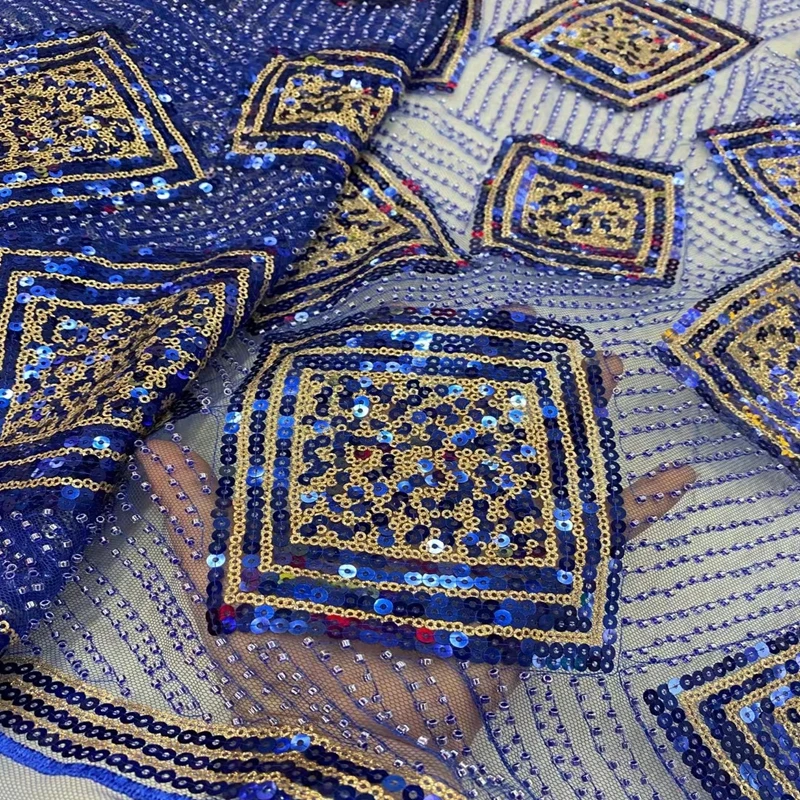 

Nigerian Bead Tube Fabric 2022 High Quality Luxury Embroidery Hand Made Heavy Beaded Lace TS1808