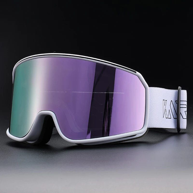 Large Ski Snowboard Goggles Women Men UV400 Snow Protection Eyewear Over Glasses Adult Double Layer Anti-Fog Cylindrical Lens