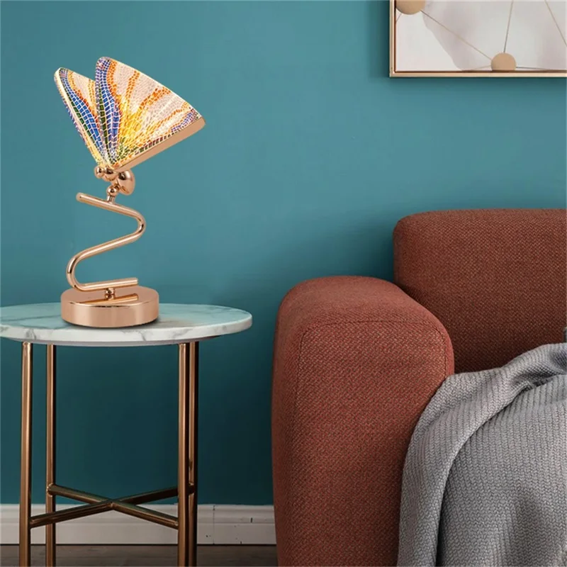 APRIL Nordic Butterfly Table Lamps Modern Desk Lighting LED for Home Creative Bedroom Decoration