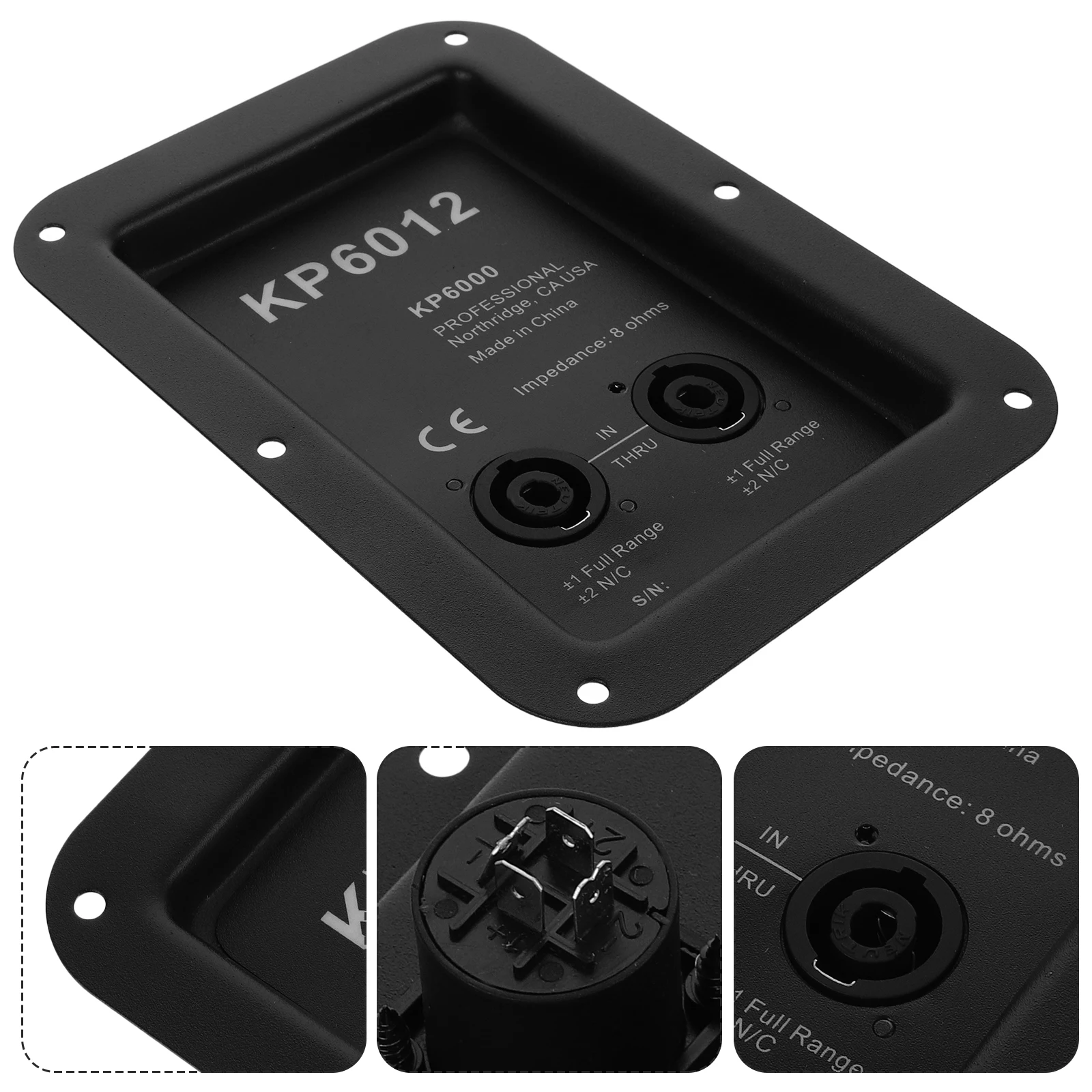 

2 Pcs Speaker Accessories Power Terminal Plate Cup Connector Junction Terminals Audio Replacement