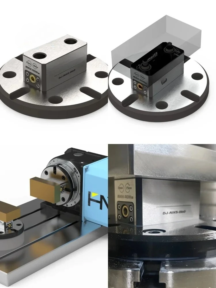 Four Five Axis CNC Zero Point Quick Change Plate Fixture for Machining Centers Raised Base Four Axis Five Face Workholding