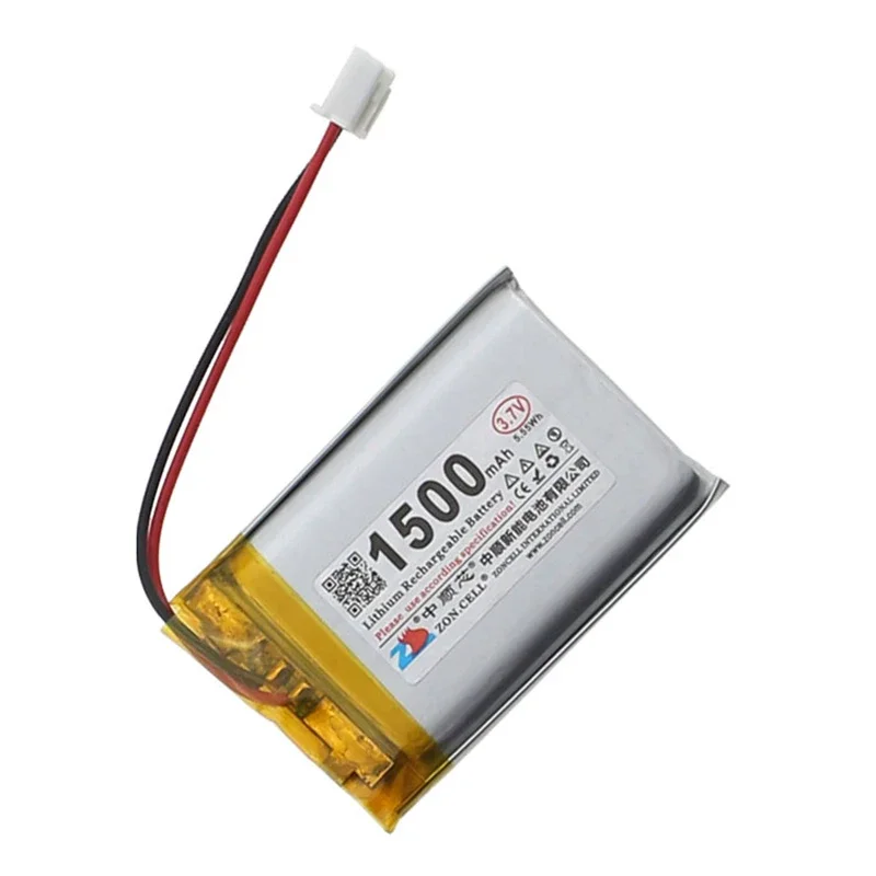 2Pcs/lot 1500mAh 3.7V Polymer Lithium Battery Pack for Smart Home Devices