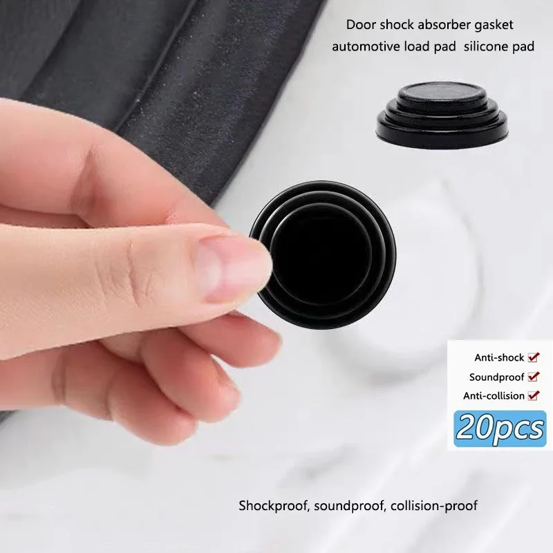 Door Shock Absorber Gasket  Automotive Load Pad Silicone Pad Black Airbag Pad Car Protection Gadget Cushioning Gasket