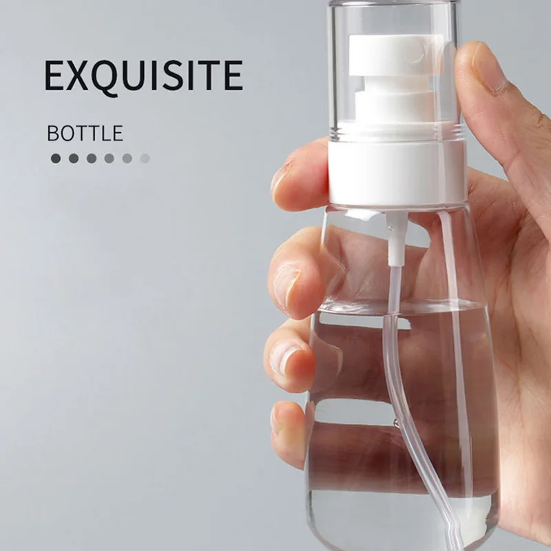 30/60/80ml Refillable Bottles Transparent Plastic Perfume Atomizer Mini Empty Spray Bottle Portable Travel Accessories