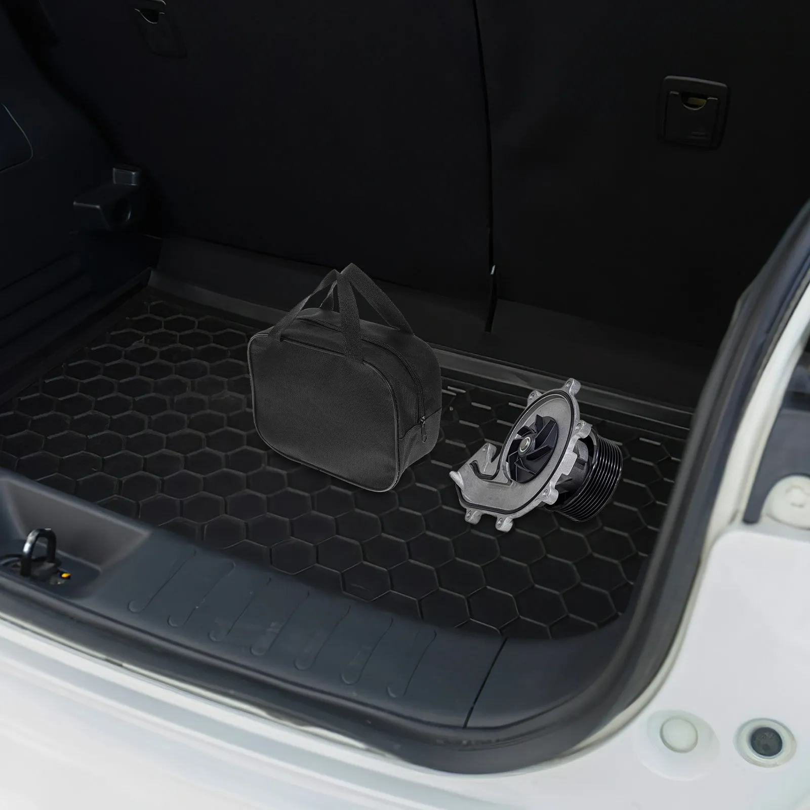 Car Air Pump Carrying Sack Lightweight Portable Pump Storage Bag for Single Cylinder Inflator Multi Function Tool Organizer