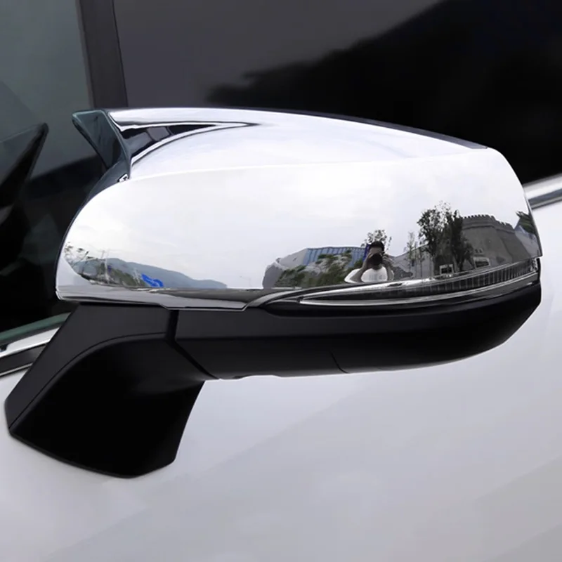 For Toyota Sienna Granvia RAV4 Highlander Mirror Cover Cap, Carbon Look, Decorative Trim Shell, Replacement Accessory