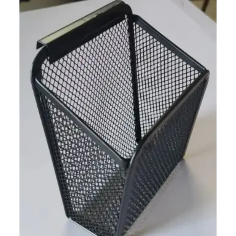 For School Office Desktop Organizer Stationery Metal Hollow Pencil Holder Ruler Pen Pencil Storage Box Stand Container