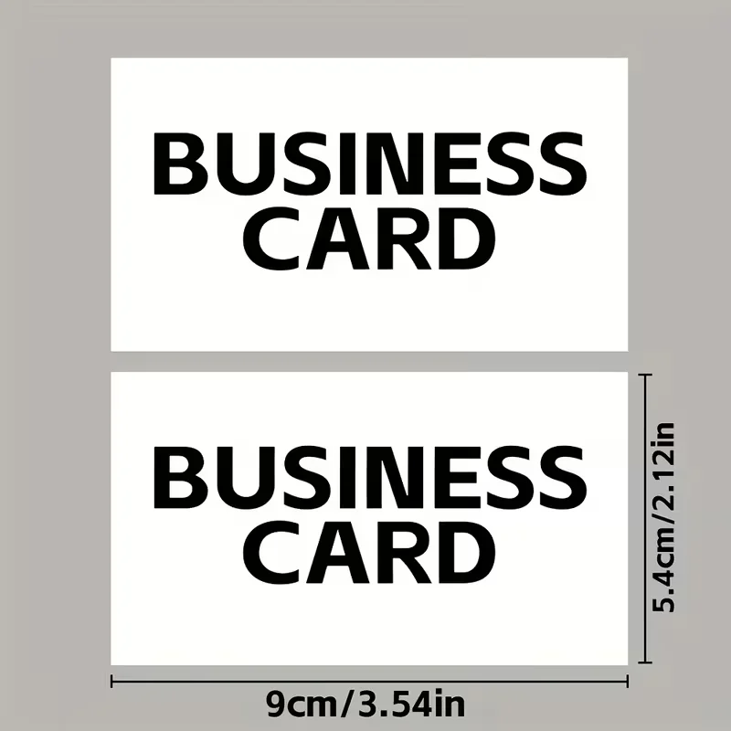 Personalized Business Cards Set Custom Photo Desk Thank You Invitation Logo Cards Matte Waterproof 50-500 Packs Premium Paper HQ