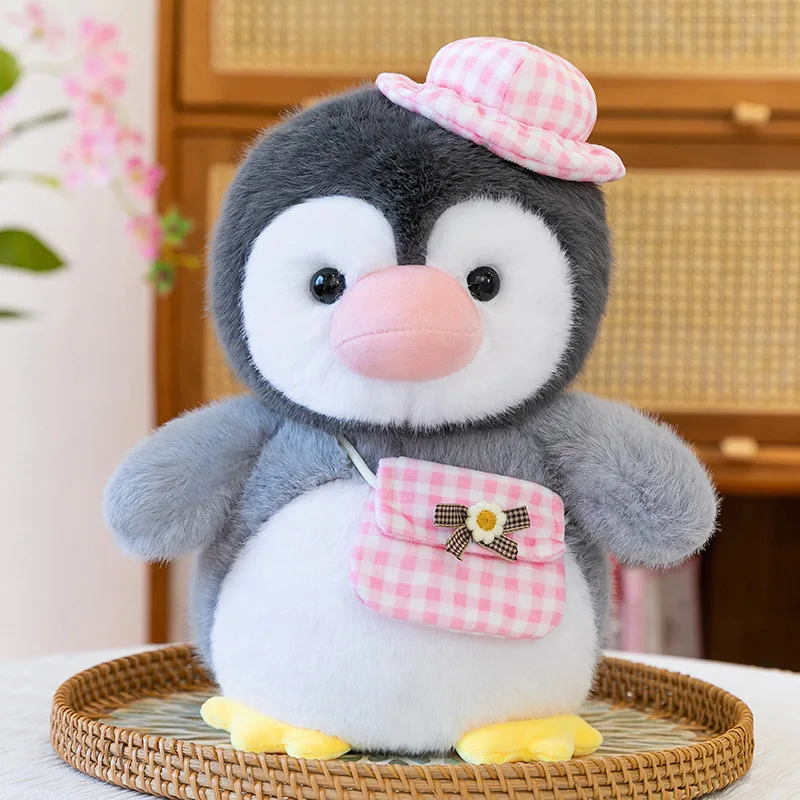 Kawaii pluche Penguin Squad Ocean Series gevulde pop groot knuffelspeelgoed voor kinderen verjaardagscadeau Plushie dierenkussen