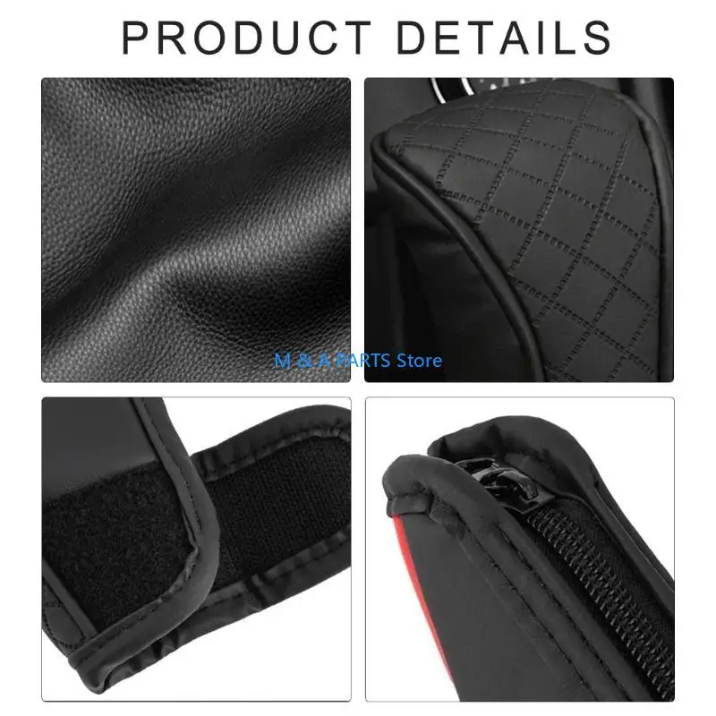 

U1JF General Leather Gear Shifts Knob Cover Breathable Protections for Car Interior