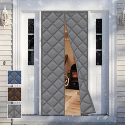 Thickened Winter Warm and Cold-proof Cotton Door Curtain Magnetic Heat Insulation Sound Insulation Windproof door Curtain 1.5CM