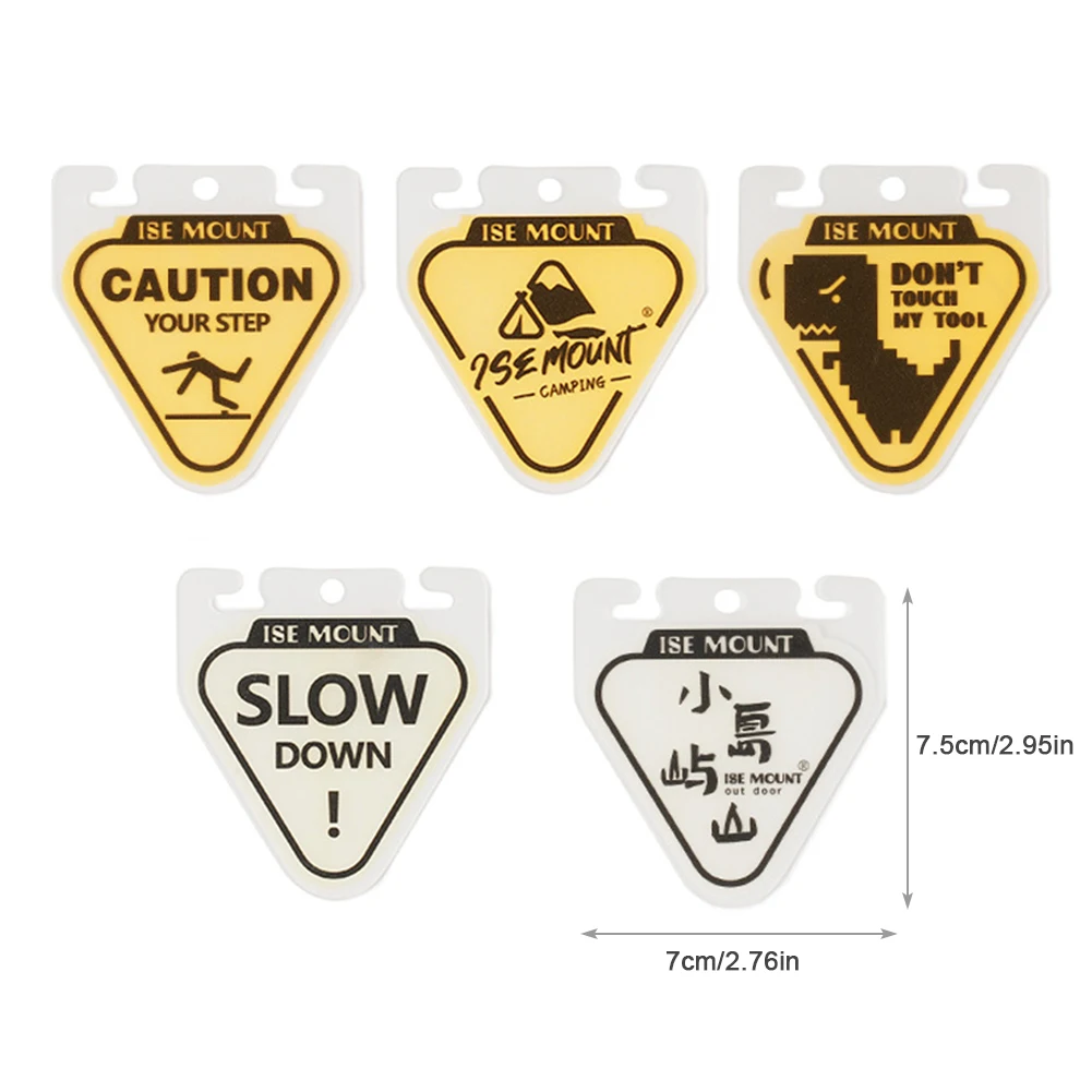 Outdoor Camp Tent String Rope Warning Lights Water Resistant Wind Rope Warning Light Riding Safety Signal Light