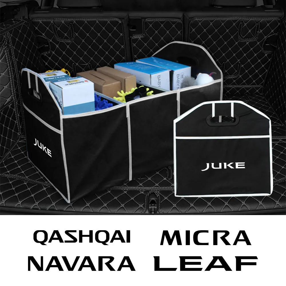 Car Trunk Folding Box Bag For Nissan Qashqai Juke Micra Leaf Pathfinder 370Z Kicks Navara Nv200 Serena 350Z Elgrand Accessories