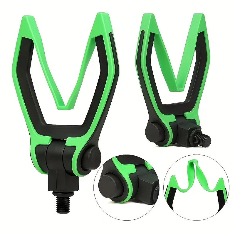 YOTO Carp Fishing Angle Adjustable Rod Rest Head | Green ABS Material, Ideal for Fishing Bank Sticks and Buzz Bar Feeder view 5