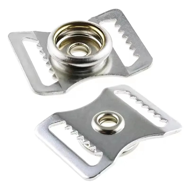 Helmets Buckle Repair Kit Stainless Steel Sports Helmets Buckle Helmet Chin Strap Adapter for Baseball Hockey Football