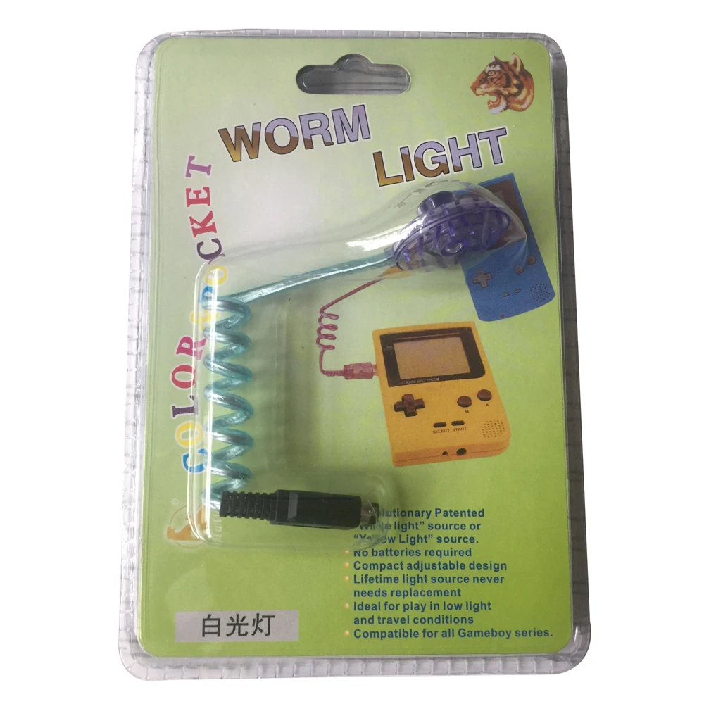 ZUIDID-Worm Light para Game Console, Iluminação Lâmpadas LED, G-ameboy Advance, G-BA, G-BP, G-BC Game