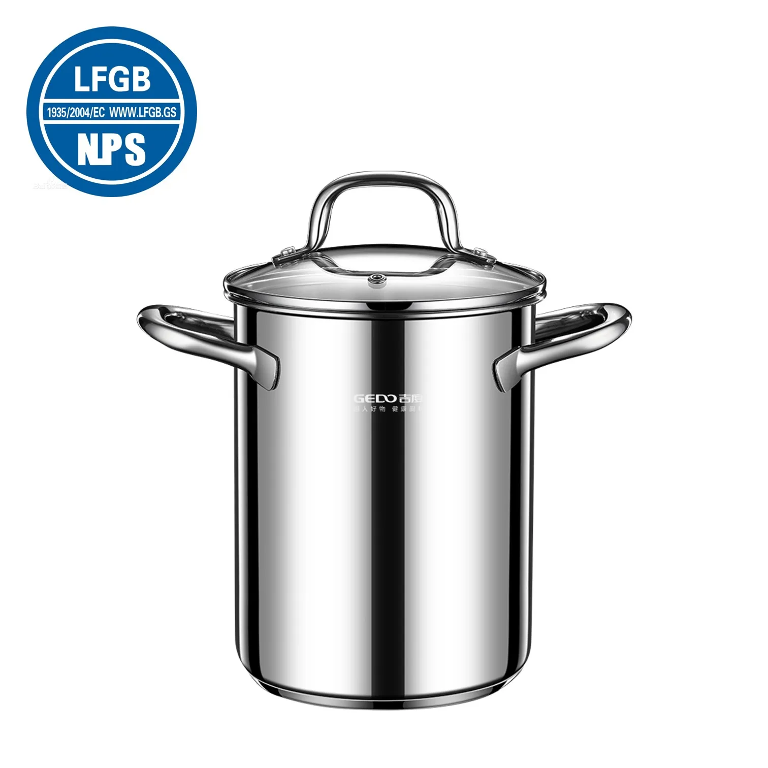 LFGB Certification Pure 304 Stainless Steel Deep Frying Pot Ultra Thick Straight Stewing Pot Patato Chip Fry Pot with Strainer
