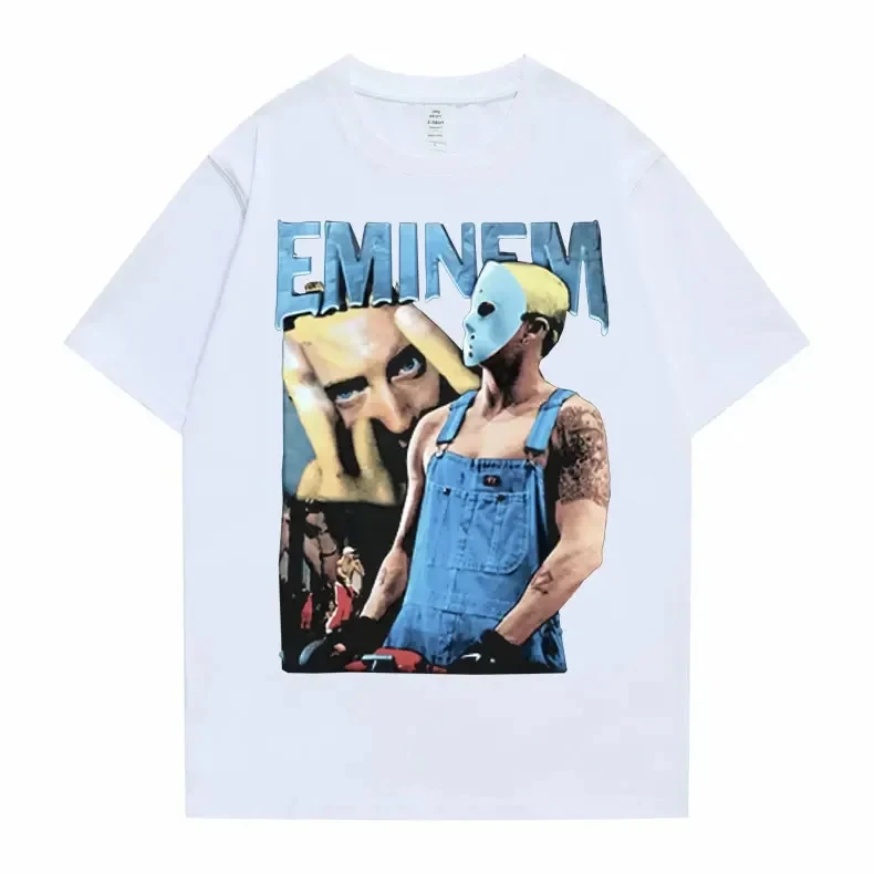 Rapper Slim Shady Eminem Anger Management Tour Graphic T Shirt Short Sleeve Men Hip Hop Casual Tee Tops Unisex Fashion T-shirt