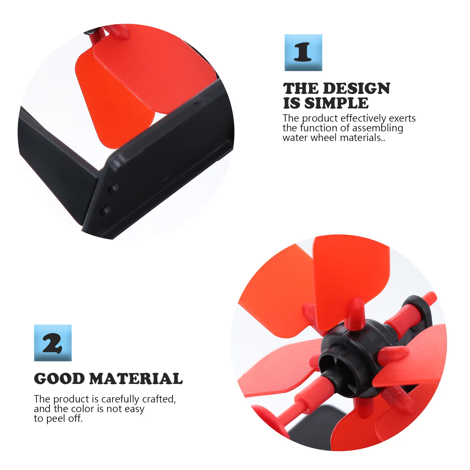 

1 Set Water Wheels Assembly Playset Stem Educational For Science Experiment Physics Teaching Aid Diy Learning Kit Water