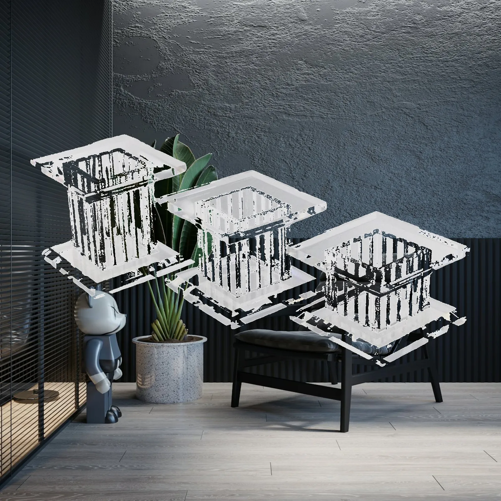 Multi-level Acrylic Jewelry Display Rack Riser for Home Jewelry Storage and Market Show Exhibitors