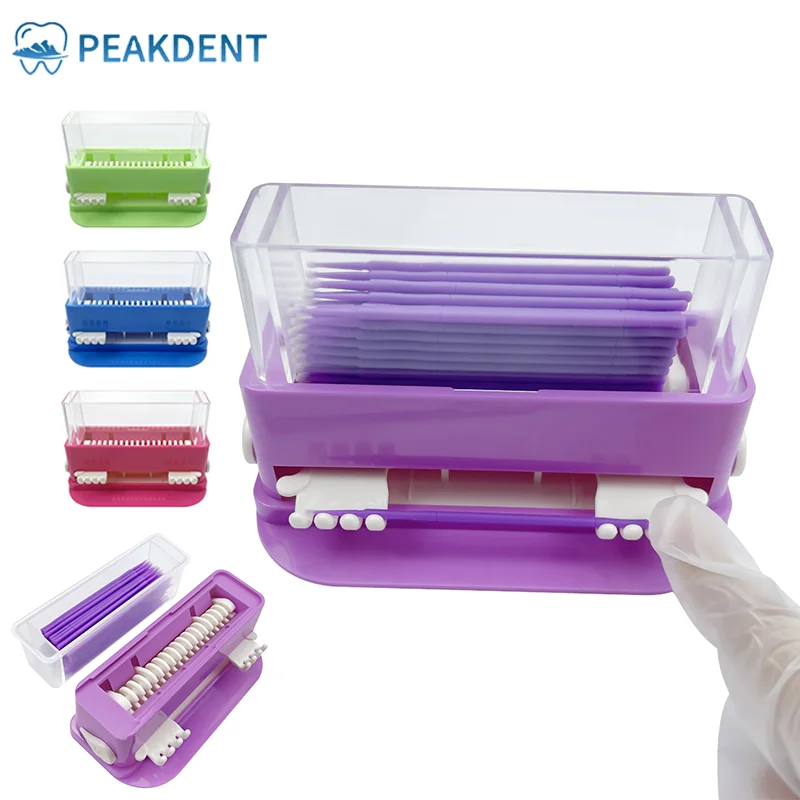 

Dental Micro Applicator Dispenser Holder Disposable Brush Stick Cotton Tip Storage Box Container Organizer Dentist Tools