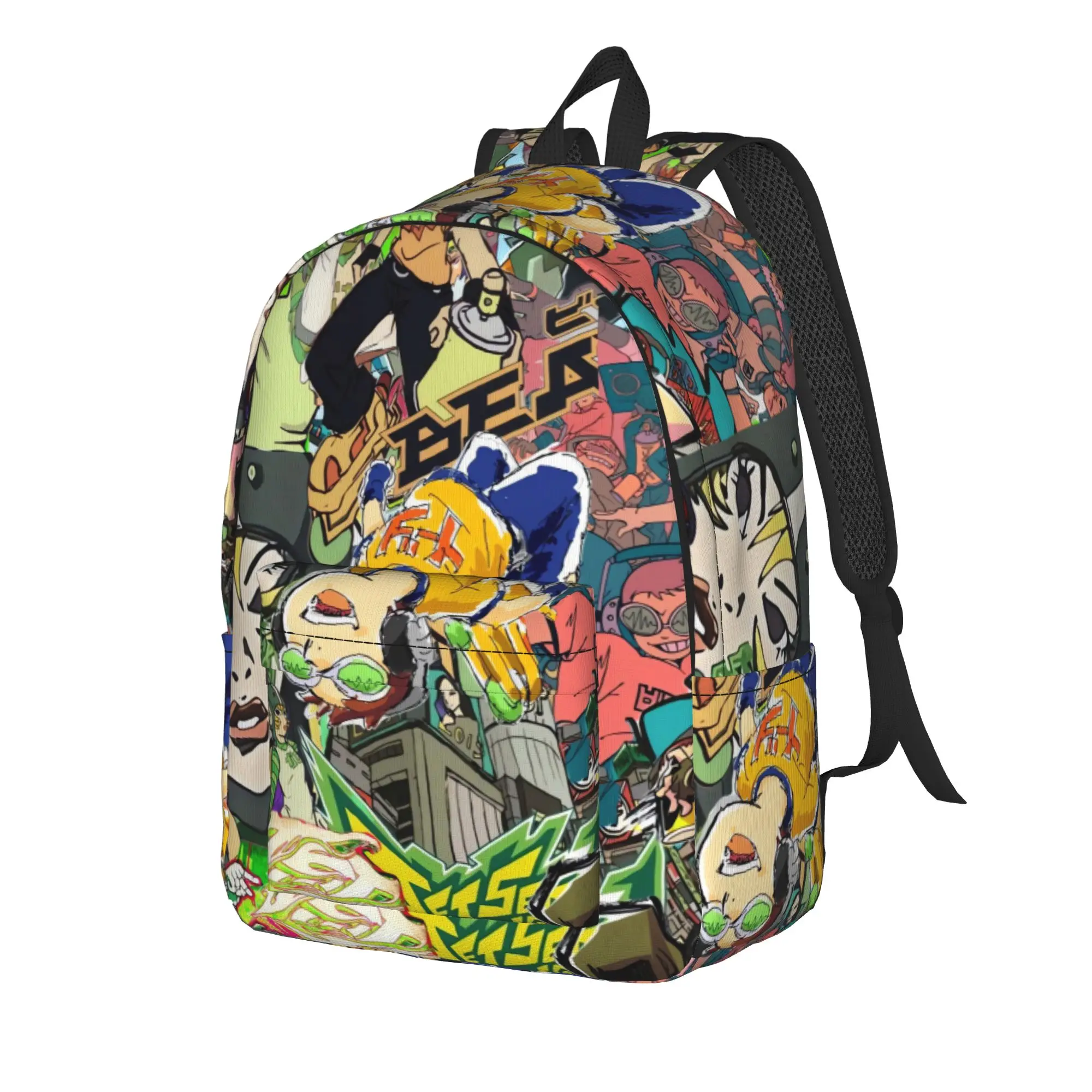 Jet Set Radio Future Backpack  Daily Backpacks Unisex Style School Bags High Quality Print Rucksack