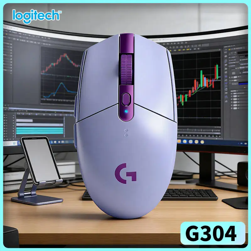 Logitech G304 Wireless Gaming Mouse LIGHTSPEED Tech 12000 DPI HERO Sensor 1ms Response 9-Month Battery Streamer Quiet Users