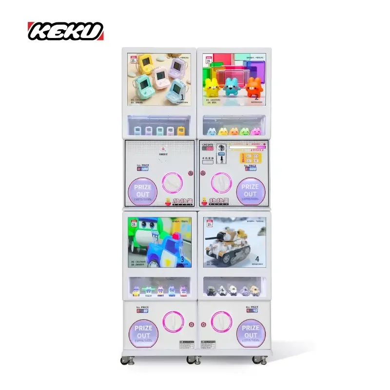 Customizable Spiral Coin Operated Capsule Dispenser Chewing Gum Toy Vending Machine With Absorption Cooling System For Sale