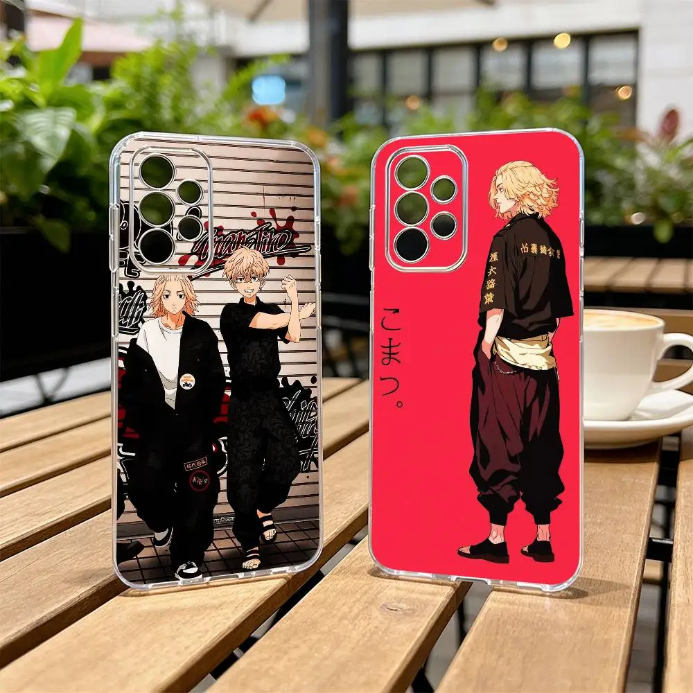 Mikey & Draken Tokyo Revengers Streetwear  Phone Case For Samsung S25,S24,S21,S22,S23,S30,Ultra,S20,Plus,Fe Transparent Cover