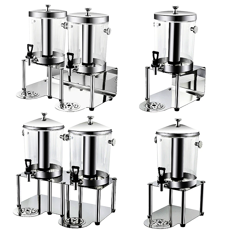 

Stainless steel juice tripod single and double buffet beverage cold drink machine commercial transparent with faucet