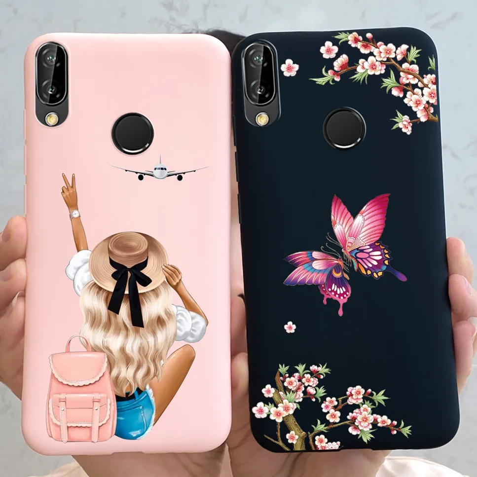 For Huawei P20 lite NE-TL00 Case Cute Astronaut Cat Soft Silicone Back Cover For Huawei P 20 Lite P30 lite Bumper Phone Case