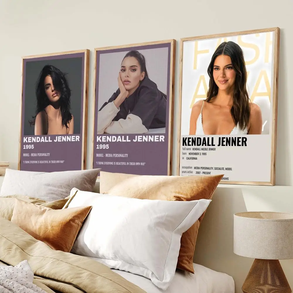 Actress K-Kendall Jenner Poster PP Wall Decor Posters Celebrity Art Prints Aesthetic Wall Art Bedroom Office Home Gift