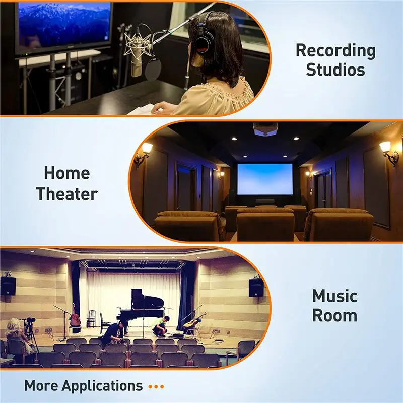 

Learned- 36 Pack Acoustic Panels 9.8x9.8x2 Inch Wedge Sound Proof Foam Acoustic Foam for Recording Studio Acoustical Treatments