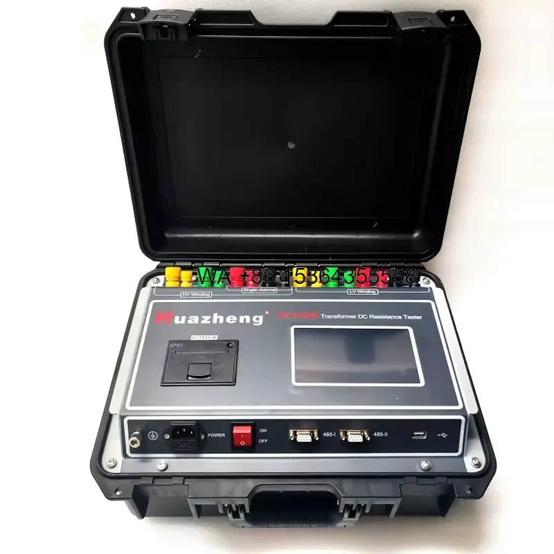 Wmwmnu for Huazheng Automatic 3 Channel Winding Resistance Tester Transformer Three Phase DC Resistance Analyzer With Data