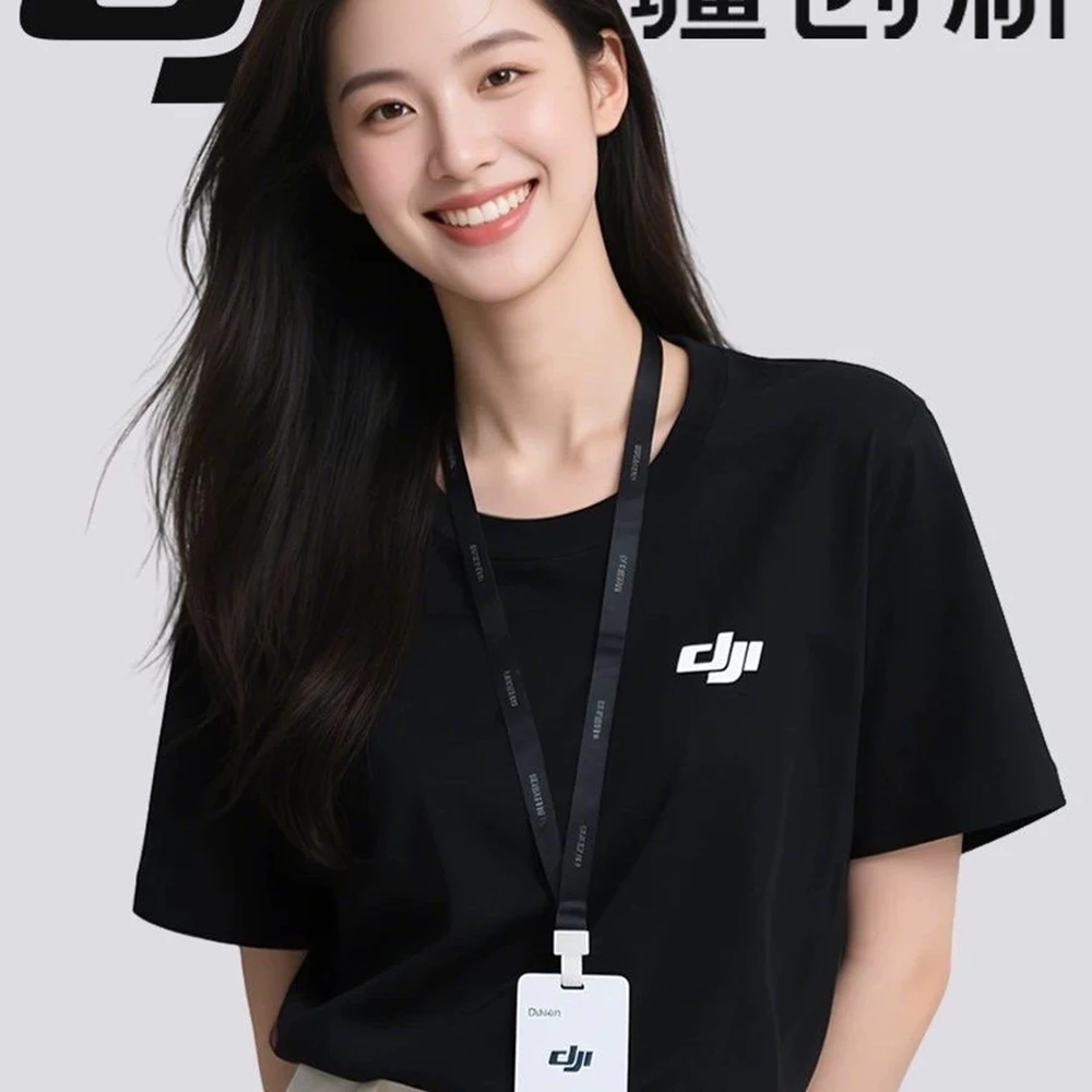 DJI T-Shirt Customized Men's and Women's Quick-Drying Round Neck Short-Sleeved Group Clothing With Printed Logo