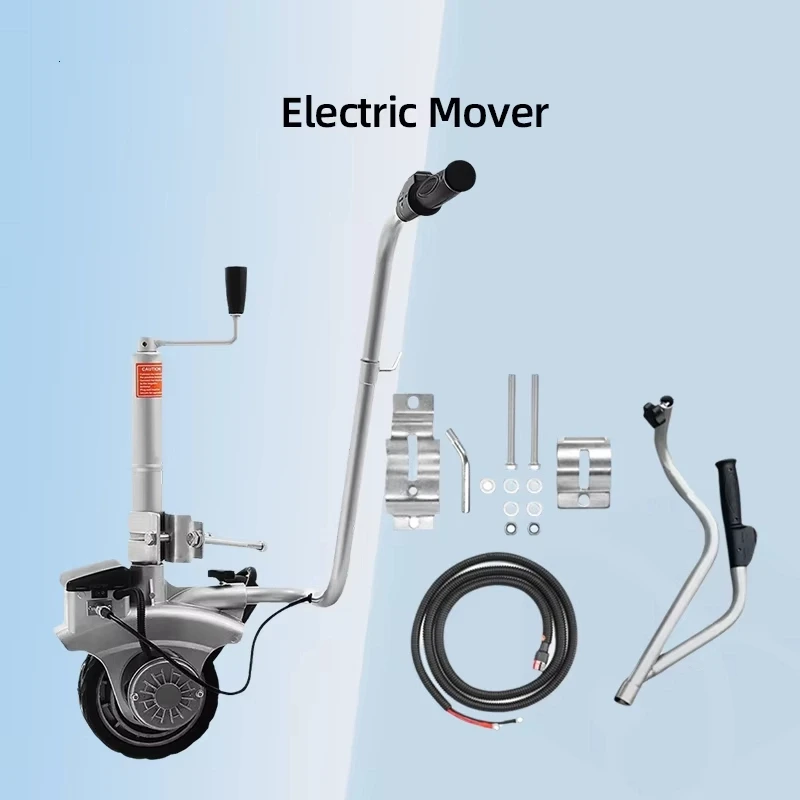 DG-12V 350W 12V電動トレーラージャッキ 最大積載量5000ポンド 多機能トレーラーサポートホイール