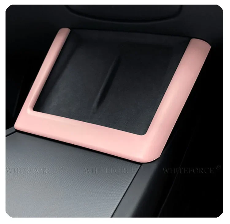 ABS Mittelkonsolen-Armaturenbrettabdeckung mit kabelloser Ladefunktion und Innenschutz für Tesla Model 3 Highland und Model Y Juniper – Detail 9