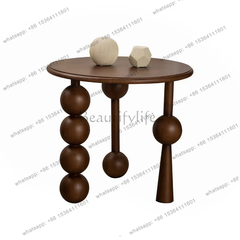 Round ball edge few ancient style modern simple household living room small tea table
