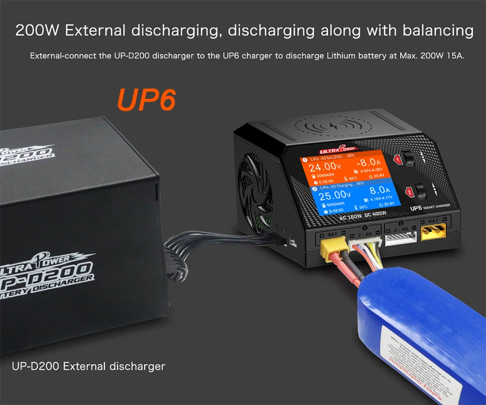 ULTRA Power UP-D200 Discharger 200W 15A External Discharger