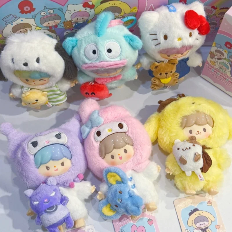 

Original Zzoton X Sanrio Characters Love-League Buddies Series Blind Box Vinyl Toy Kawaii Bag Pendant Decor Kids Surprise Gifts
