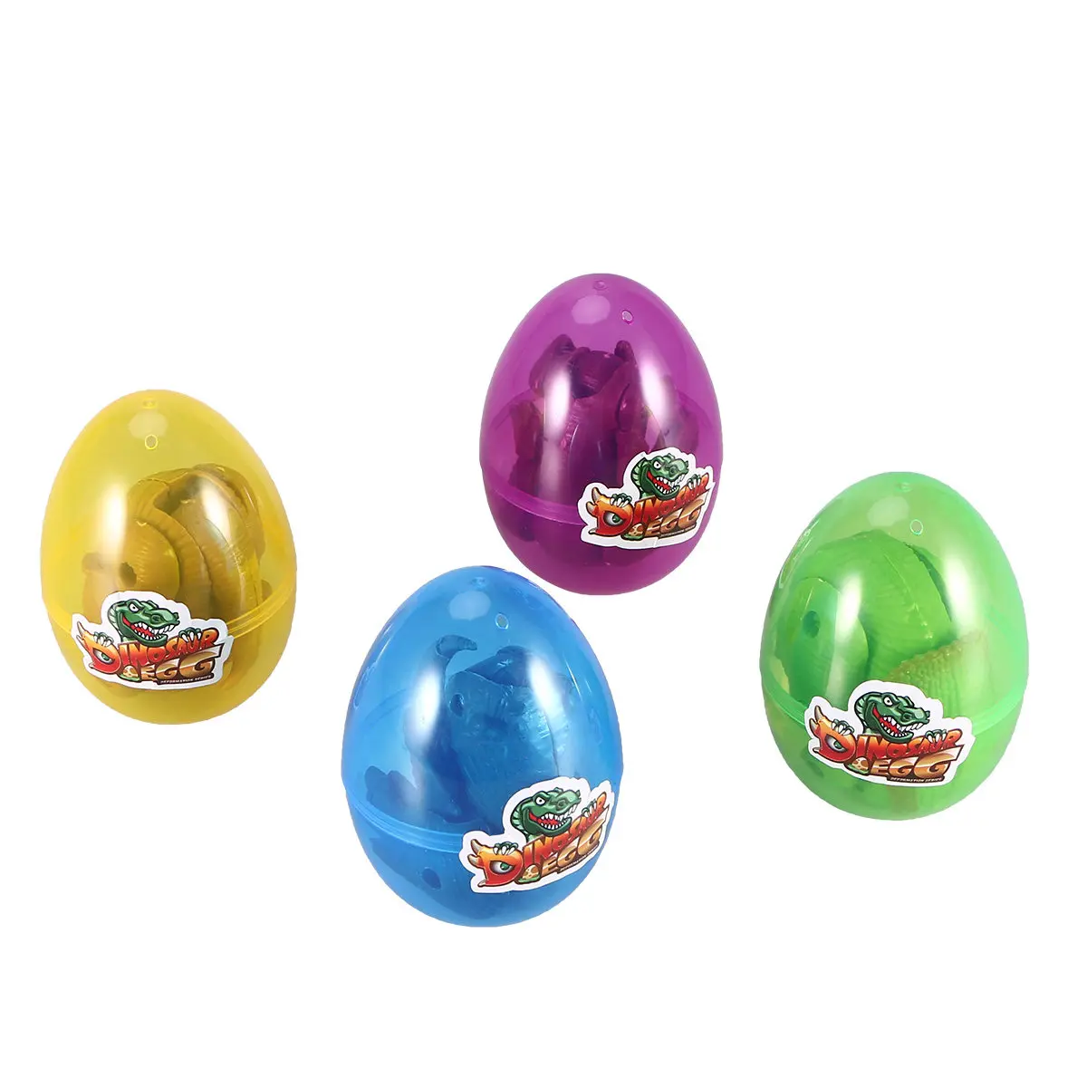 4Pcs Kids Deformed Dinosaur Egg Manual Deformation Fun Hatching Experience Dinosaur Themed Party Favor Imaginative Play Set