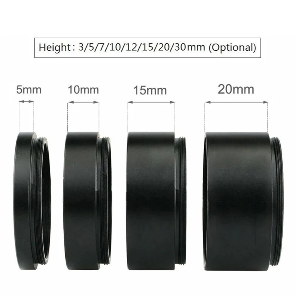 M42x0.75 Focal Length Extension Tube Kits 3/5/7/10/12/15/20/30/40/50mm For Astronomical Photography for T Extending