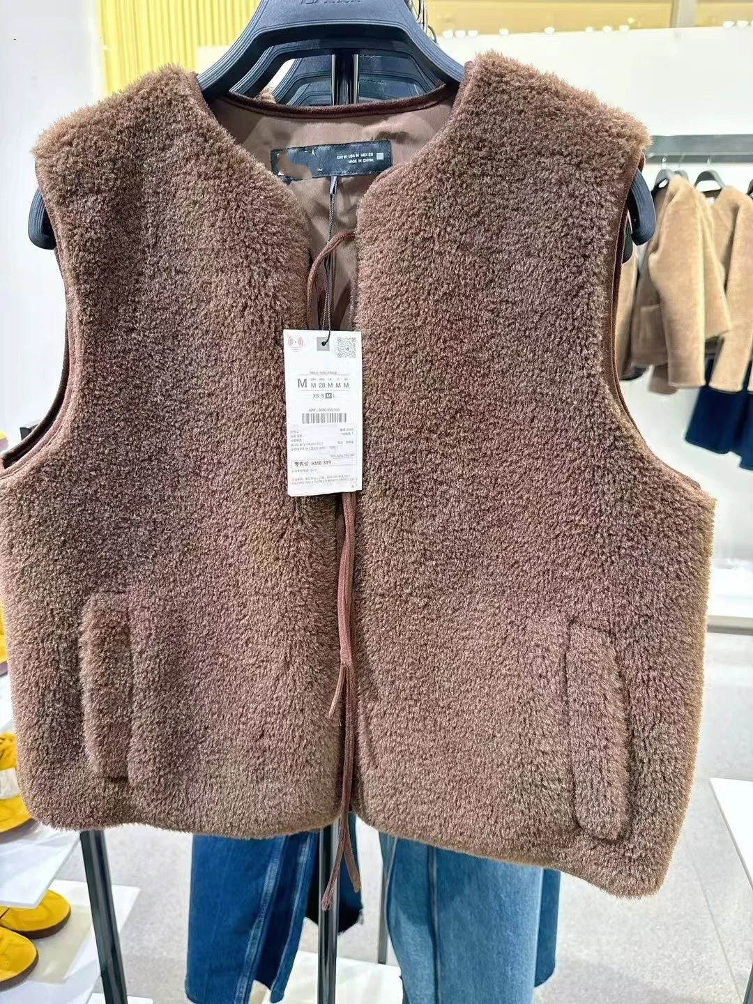 سترة نسائية بعقدة حلوة مزينة بعقدة فضفاضة مستديرة Ne Fce سترة نسائية موضة شتاء 2024 وصل حديثًا من ألياف البوليستر #4