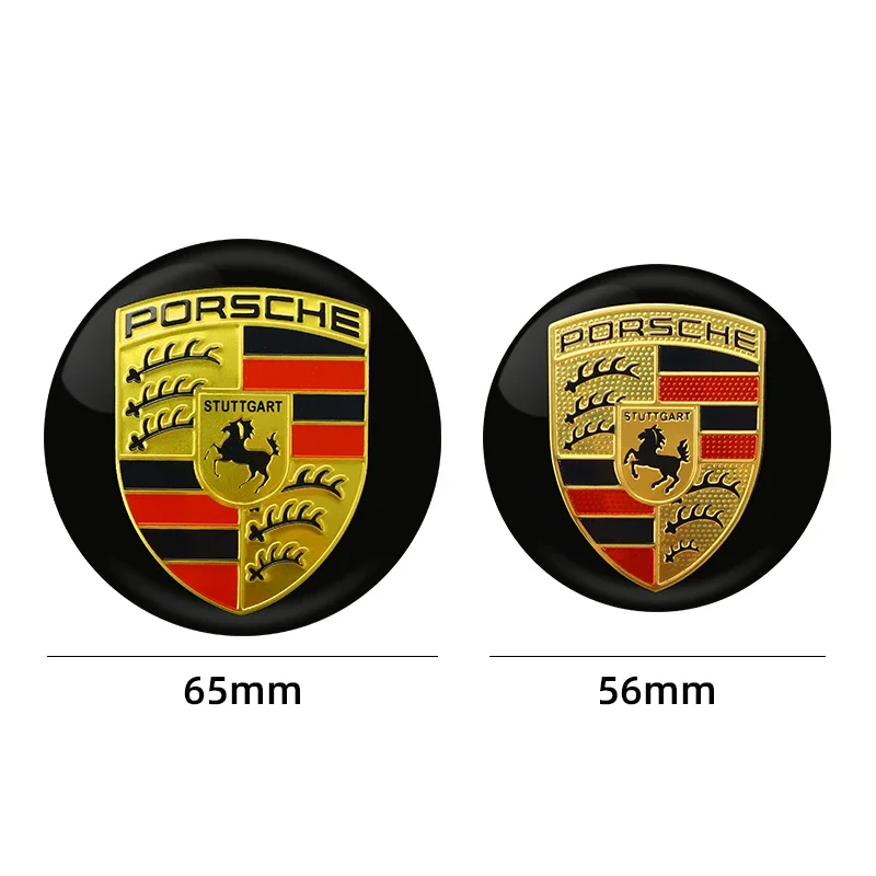 4PCS Aluminum alloy Car Wheel Hub Center Cap Cover Modified Wheel Rim sticker For Porsche Car stickers