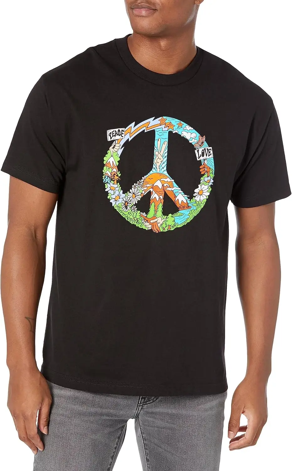 NEFF Men's Peace and Love Ss Tee