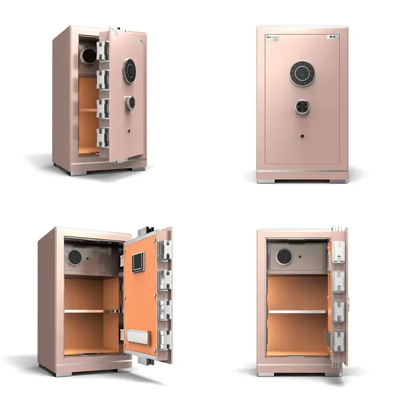 Biometric WiFi Wall Mounted Commercial Safe Large Steel Security Cabinet with Automatic Lock System Fireproof Protection