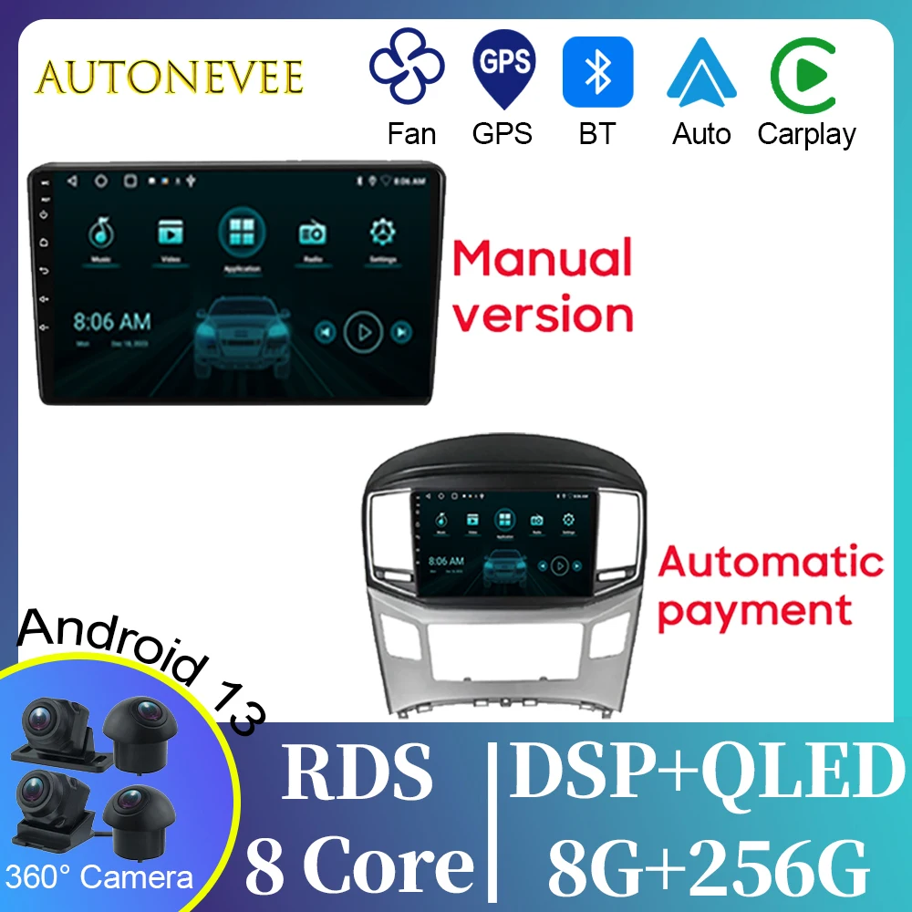 WIFI per Hyundai H1 Grand Starex i8000 TQ 2007-2015 Android Auto autoradio navigazione GPS Multimedia Stereo Carplay No 2din DVD